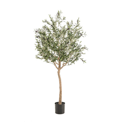 Kunst Olijfboom 180 cm groen zilver