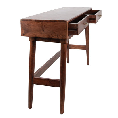 Bureautafel hout bruin 122x41x82 cm