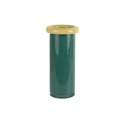Vaas glas groen 28x12 cm