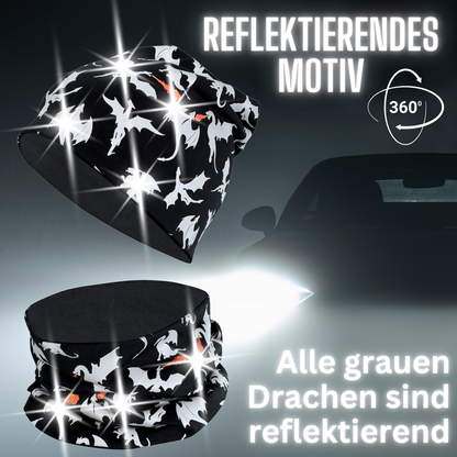 Kinderreflector Muts en Loop Dragons Met Reflectie Set