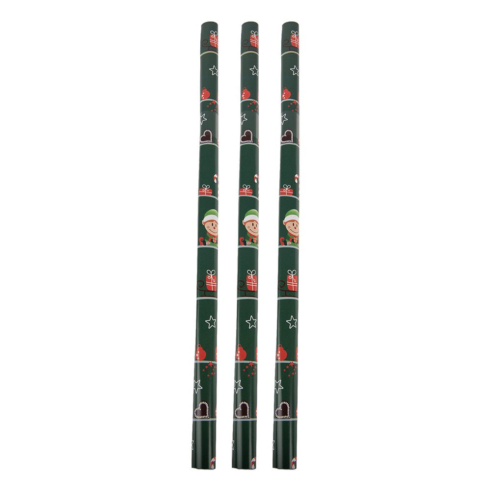 Wrapping Paper 3 Rolls 50x75 cm Green Paper