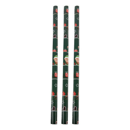Wrapping Paper 3 Rolls 50x75 cm Green Paper