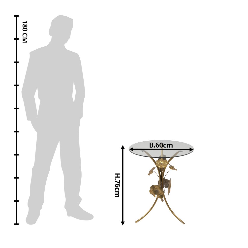 Bijzettafel Ø 60x76 cm
