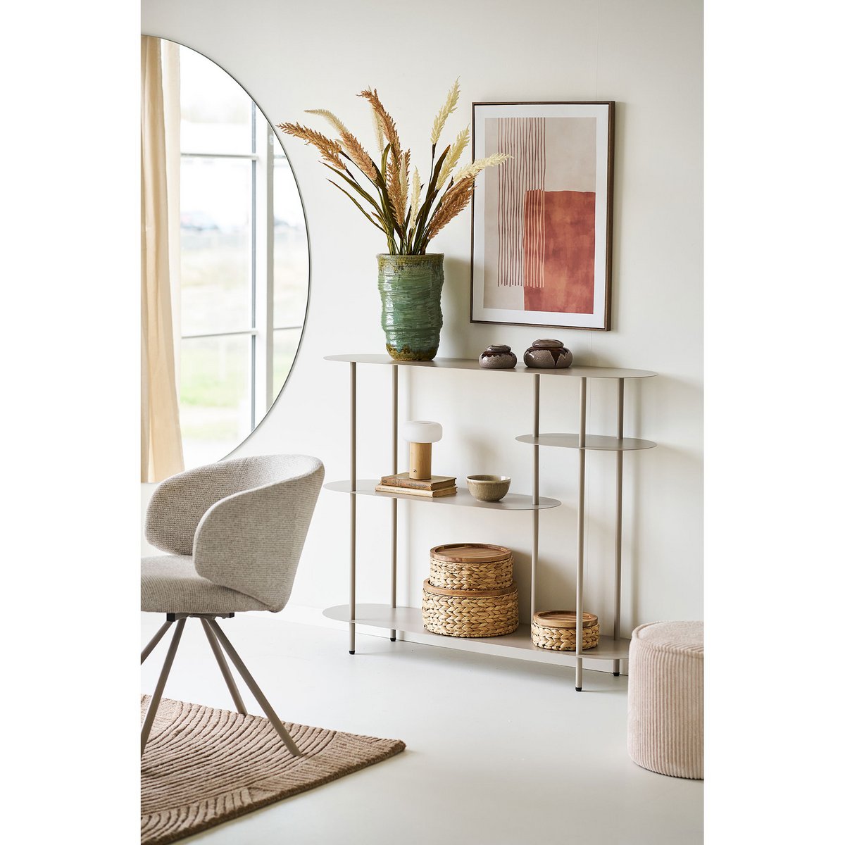 Open kast metaal zand 31x118x97 cm