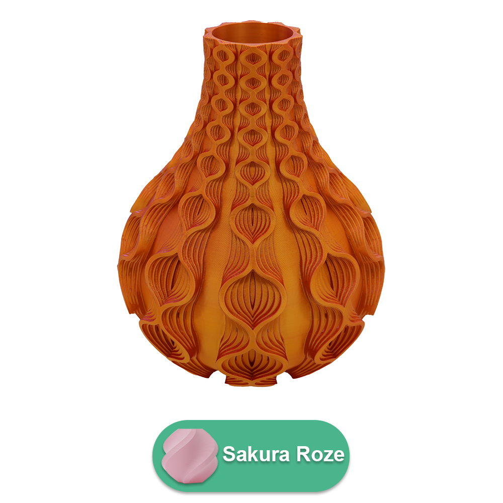 3D vaas Coral PLA 20-34 cm