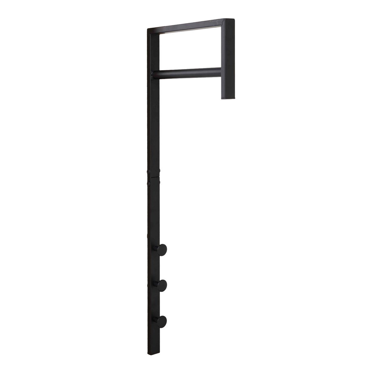 Kledingrek 30x82 cm metaal zwart