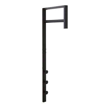 Kledingrek 30x82 cm metaal zwart