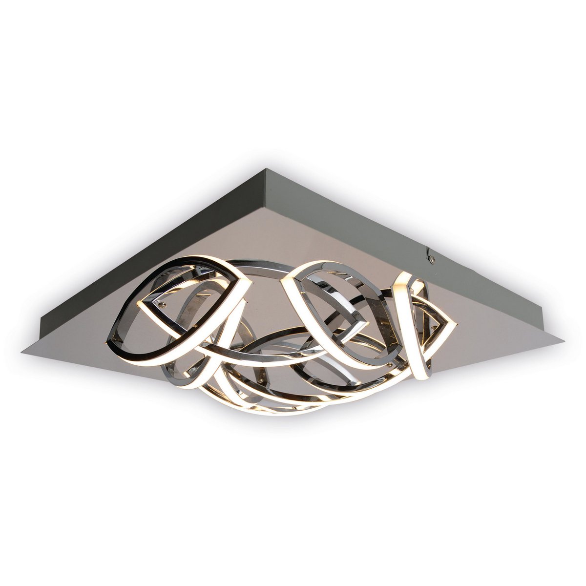 Led plafondlamp Manchester 41x41x8.5 cm zilver wit