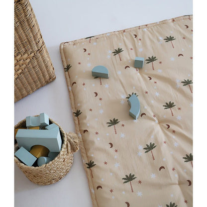 JAIPURY baby sleeping mat printed with small palm trees