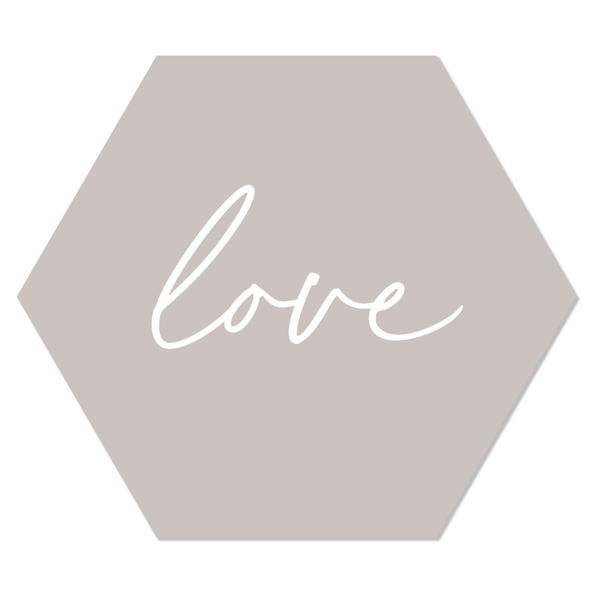 Wall hexagon love stone