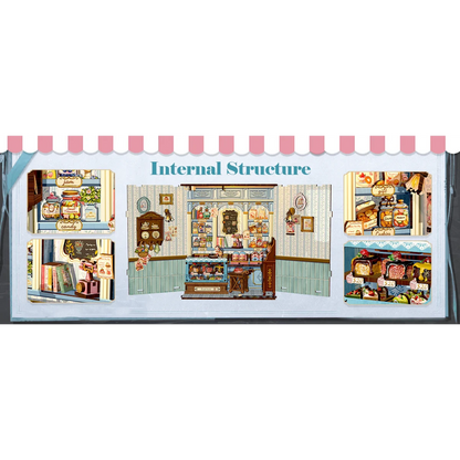 3D DIY huisje 16x15x21 cm hout