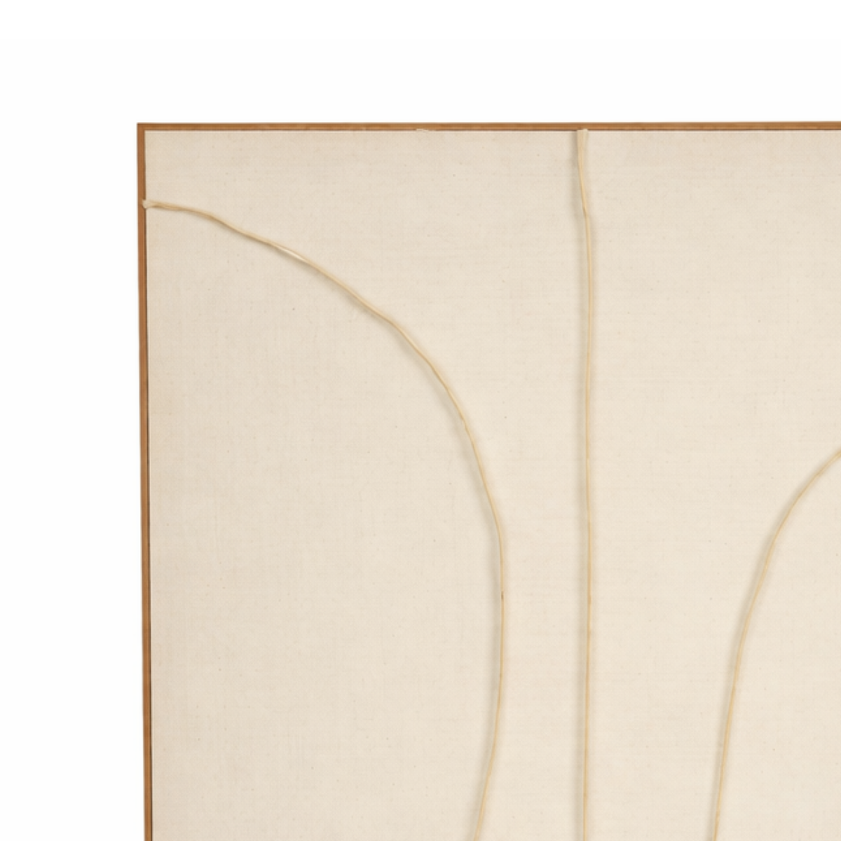 Wanddecoratie 100x80x3.5 cm beige polyester