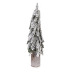 Mini kunstkerstboom 18x57 cm groen kunststof