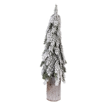 Mini kunstkerstboom 18x57 cm groen kunststof