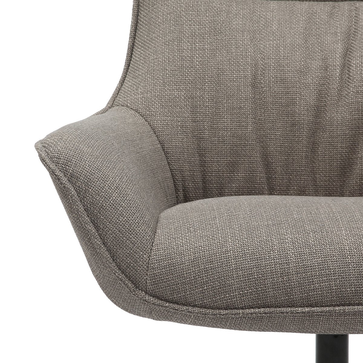 Fauteuil structuurstof taupe 85x83x103 cm