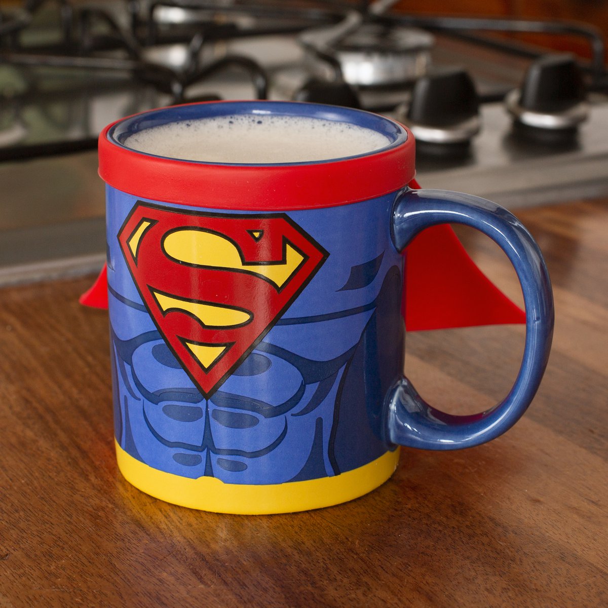 Mok Superman met cape 250 ml keramiek rood blauw