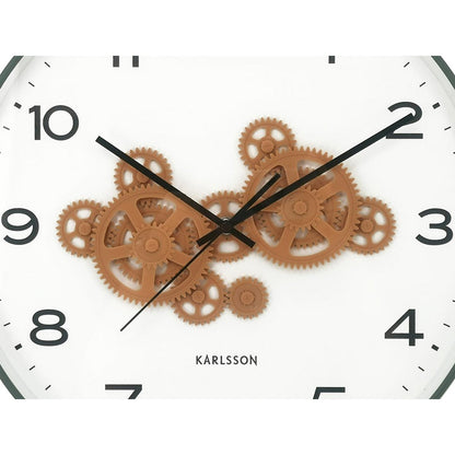 Wandklok Karlsson 40 cm groen