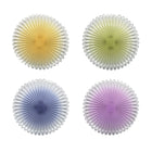 Dessertborden 4 stuks glas 22 cm veelkleurig