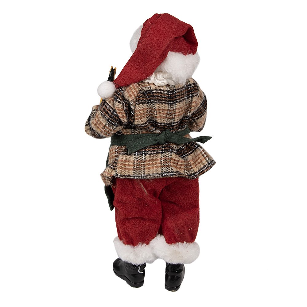 Kerstman decoratie 16x8x28 cm rood groen