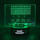 Acryllamp Space Invaders 15.5x12.5x4.8 cm LED kleurwissel