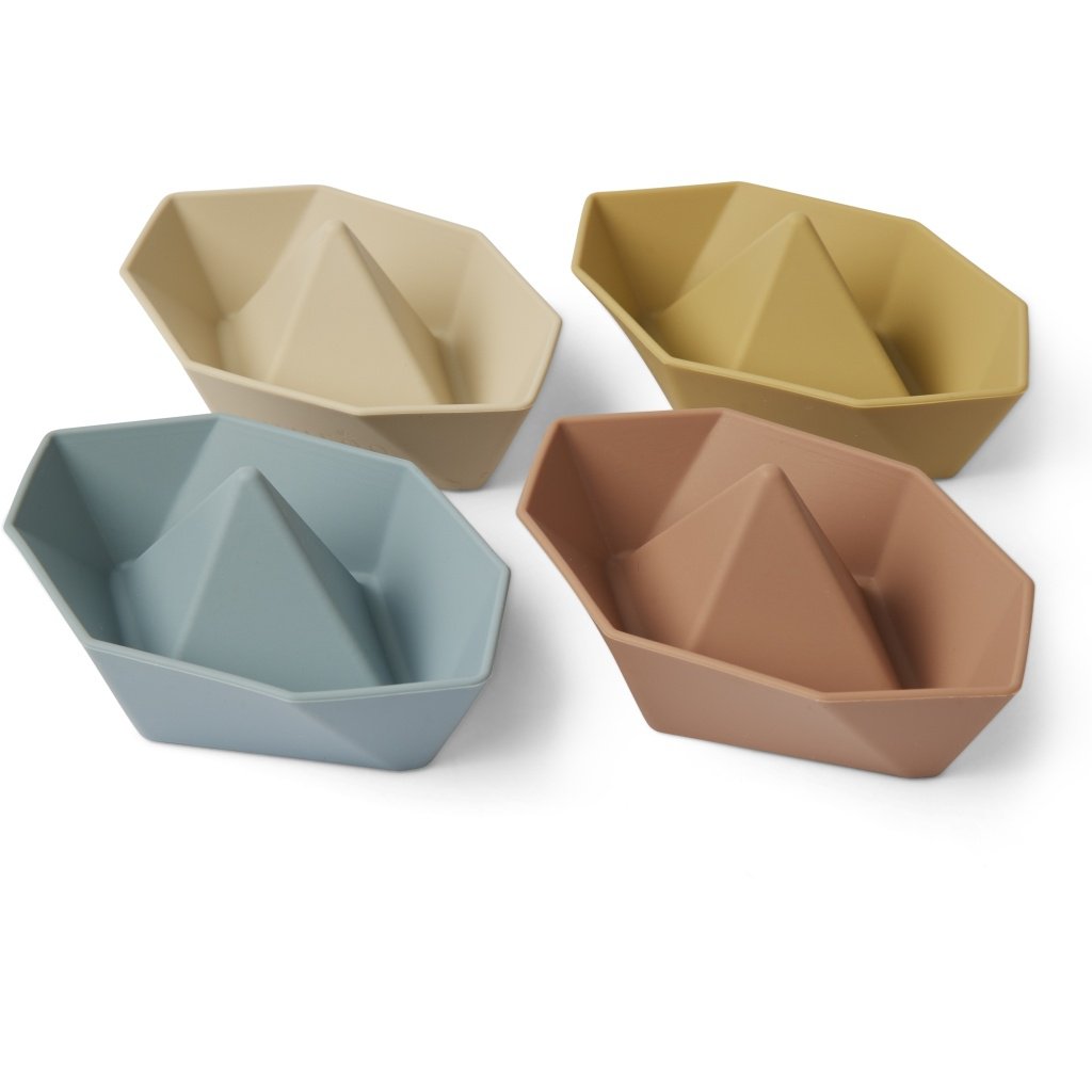 Siliconen bootjes 4 stuks multi mix