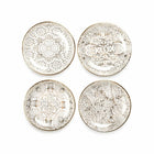 WHITE HEADS ABSTRACT DESIGN - SET OF 4