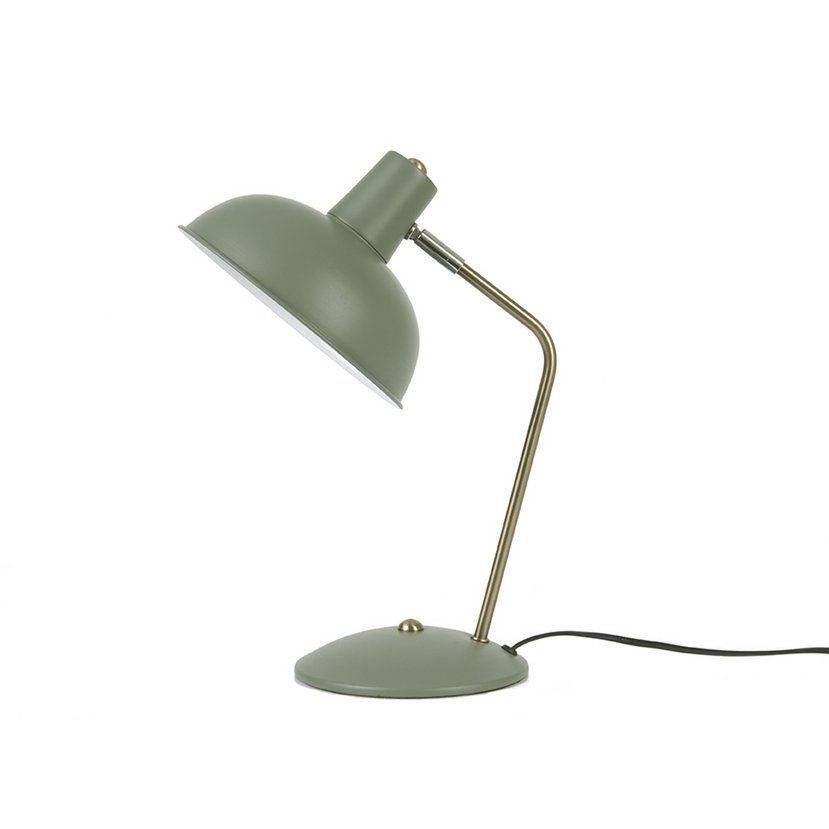 Tafellamp ijzer matzwart antiek goud Ø19.5 cm