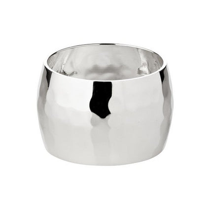 Servetringen set van 4 Ø 4 cm metaal zilver