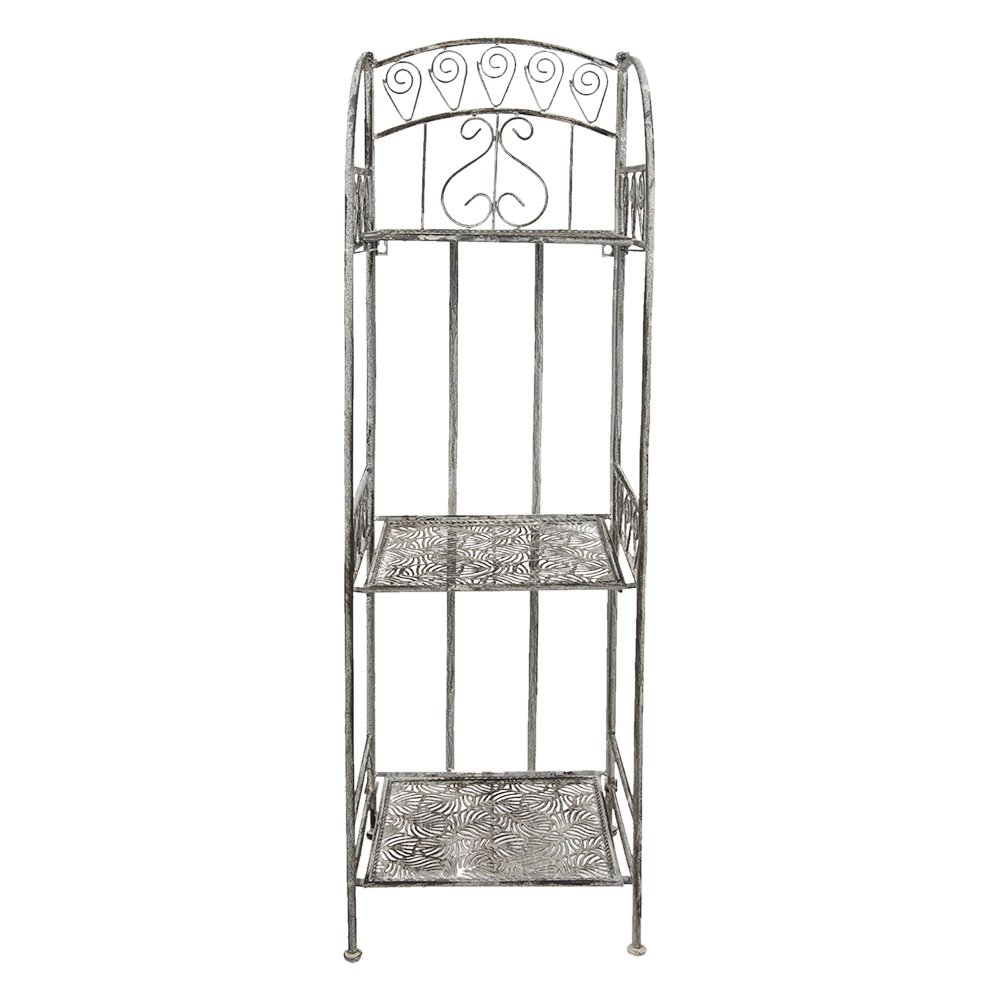 Opbergrek 34x29x112 cm grijs ijzer