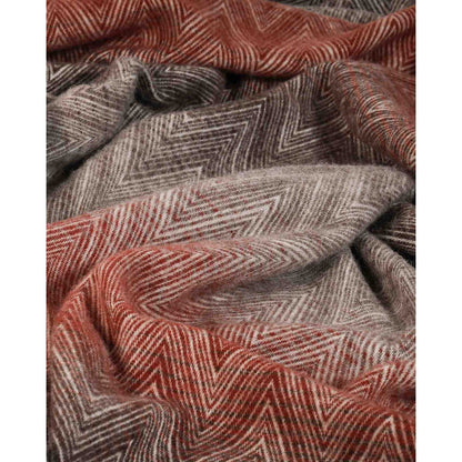 Wollen deken 140x200 cm veelkleurig rood