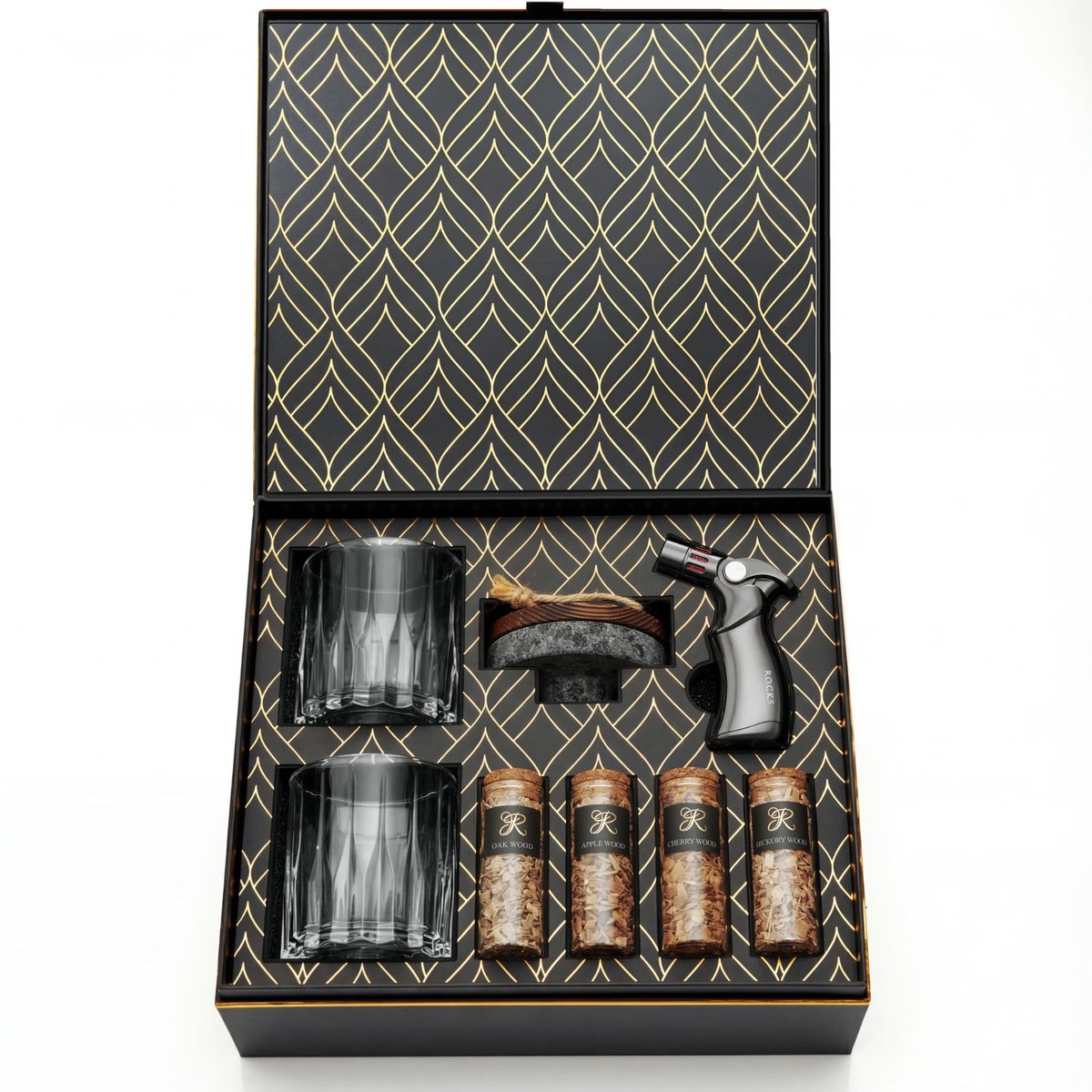 Whiskey cocktail smoker kit met houtsnippers