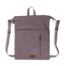 Rugzak trekkoord 29,5x36 cm lavendel corduroy