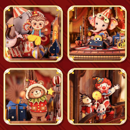 Muziekdoos 22x18x22.2 cm hout