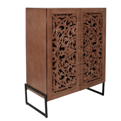 Wall Cabinet Brown, Wood 90x45x115 cm