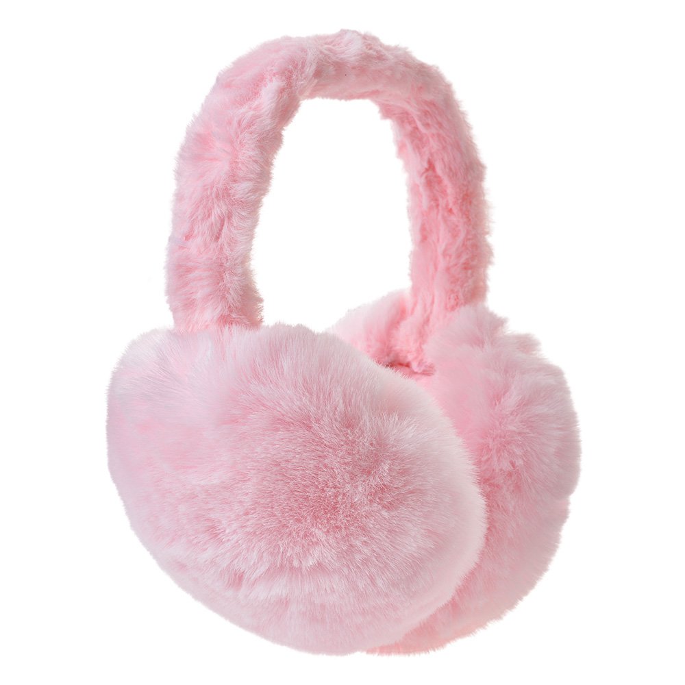 Oorwarmers roze polyester one size