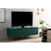 Lowboard 120x40x45 cm groen mat MDF metaal