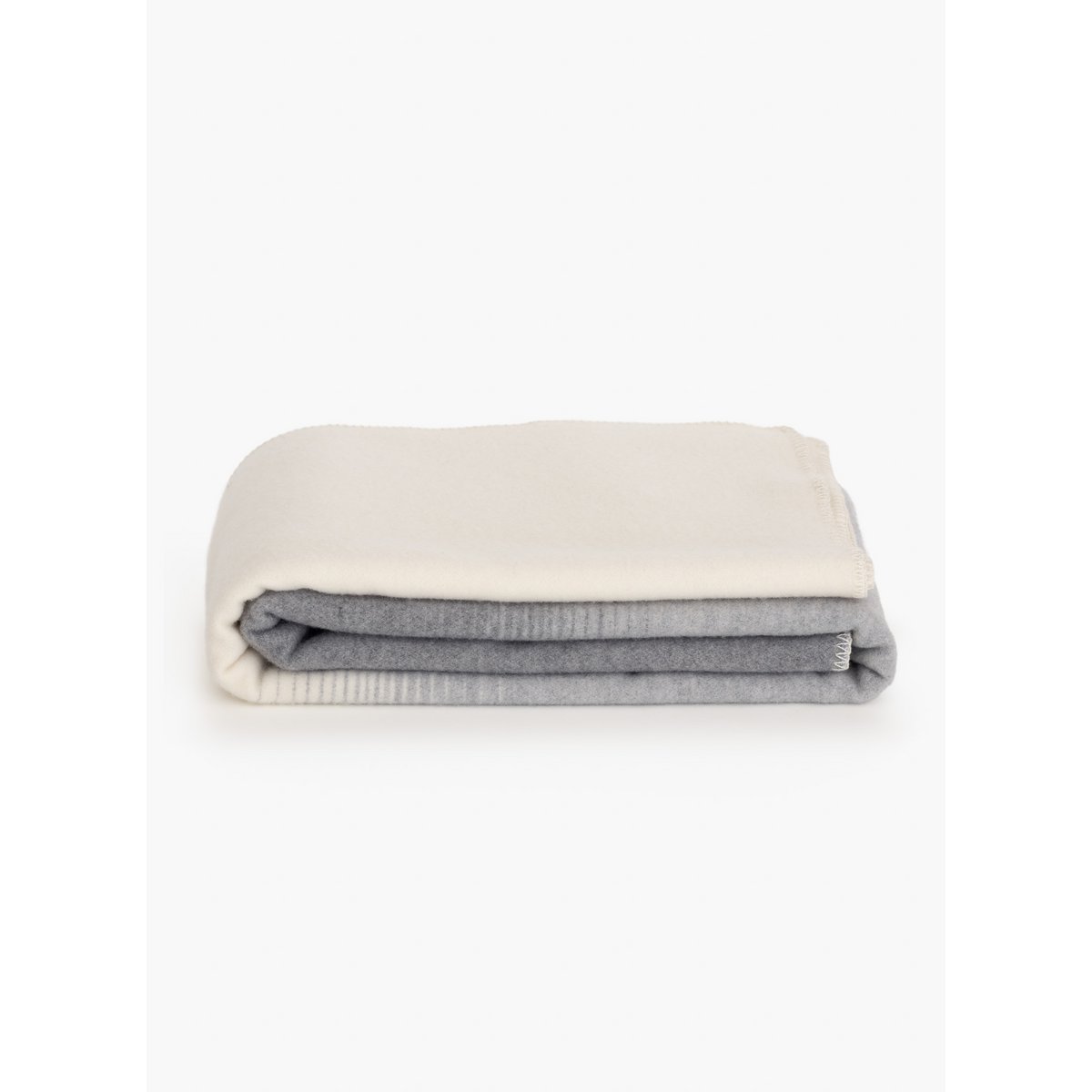 Beddeken 90% merinowol 10% kasjmier beige wit