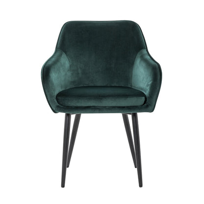 Eettafel 220x110 cm massief acaciahout met 6 stoelen