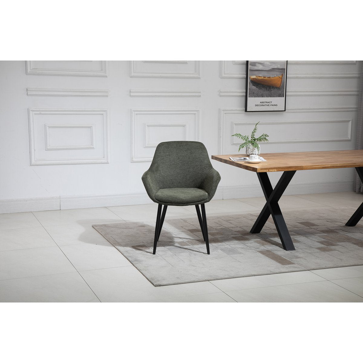Set van 2 fauteuils groen
