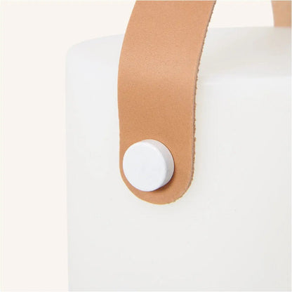 Tafellamp draadloos dimbaar USB-C lichtbruin 12x21 cm