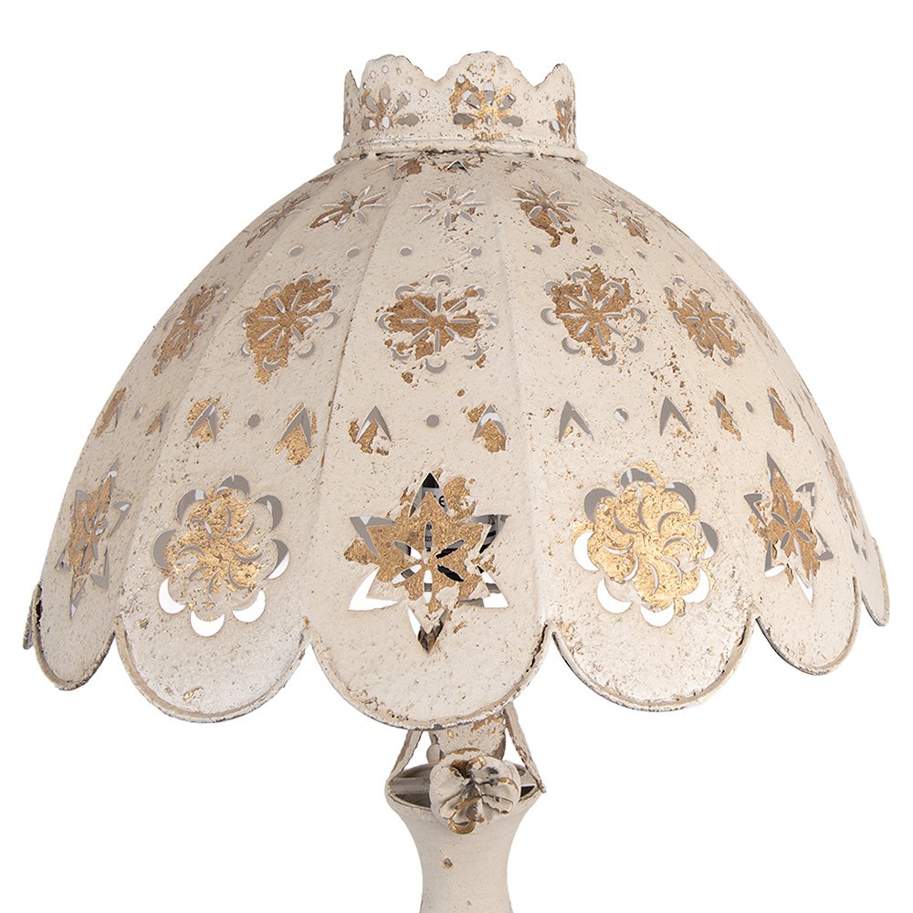 Tafellamp Ø 41x69 cm Beige Metaal