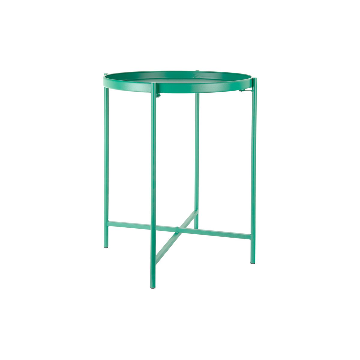 Bijzettafel 40x40x49 cm groen ijzer