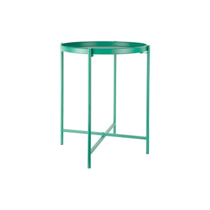 Bijzettafel 40x40x49 cm groen ijzer