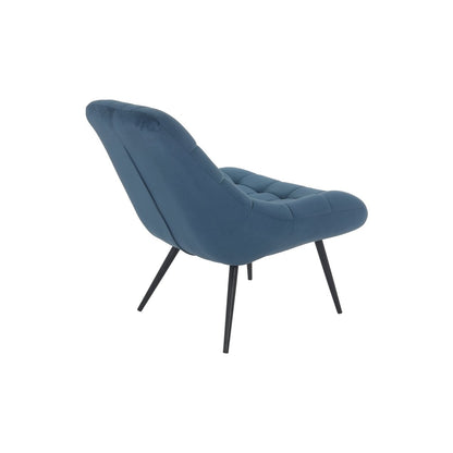 Fauteuil XXL blauw velours