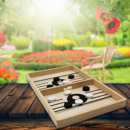 Slingpuck bordspel 35x22x2.5 cm hout