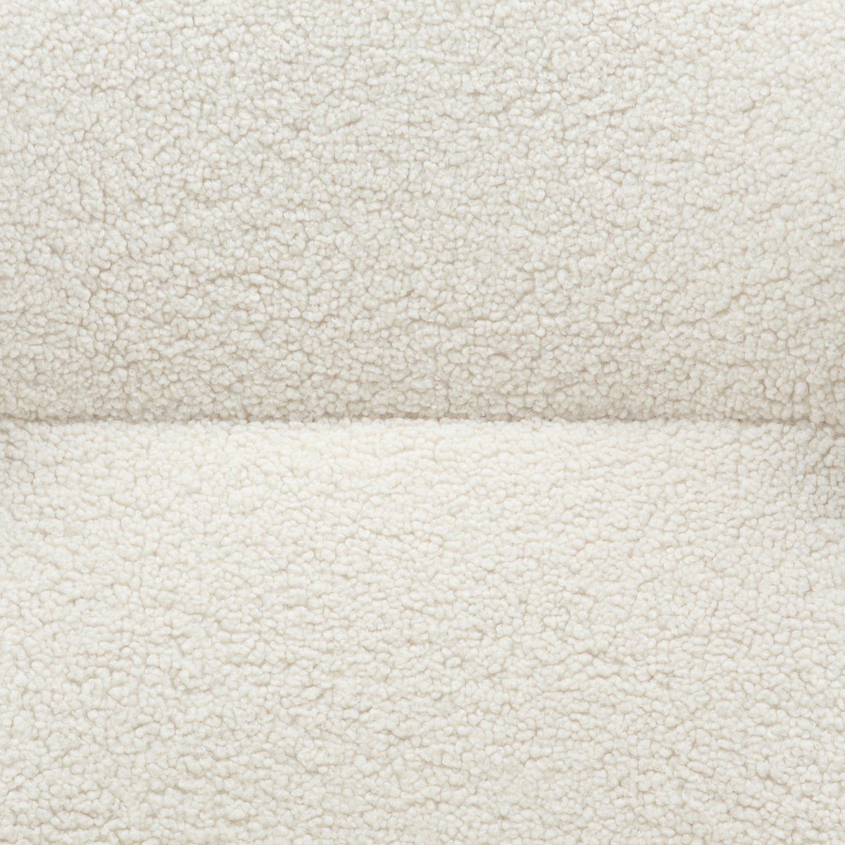 Fauteuil met kruk teddybont beige