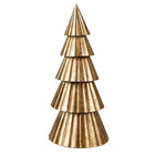 Kerstboom decoratie 30 cm goudkleurig ijzer