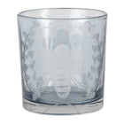 Tealight holder Ø 7x8 cm Grey Glass Waxinelichthouder