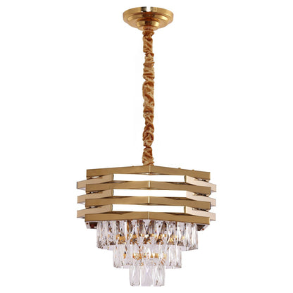 Hanglamp Crystal Gold 40 cm metaal glas