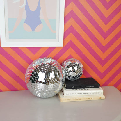Kersthanger discobal 25x25x25 cm zilver